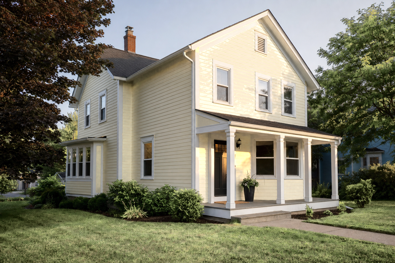 Limescent by Valspar on exterior