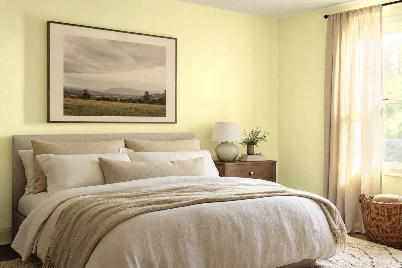 Limescent by Valspar on interiors