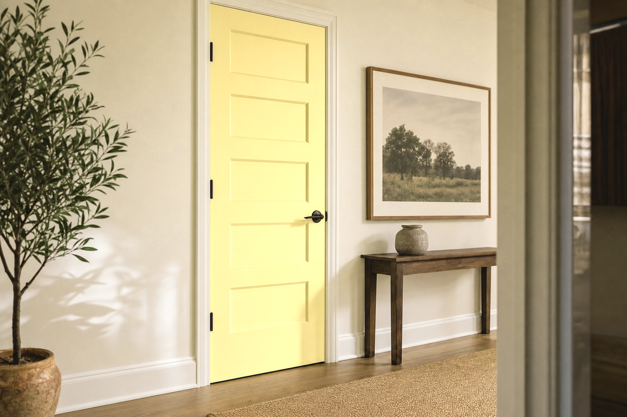 New Willow by Valspar on interior-doors