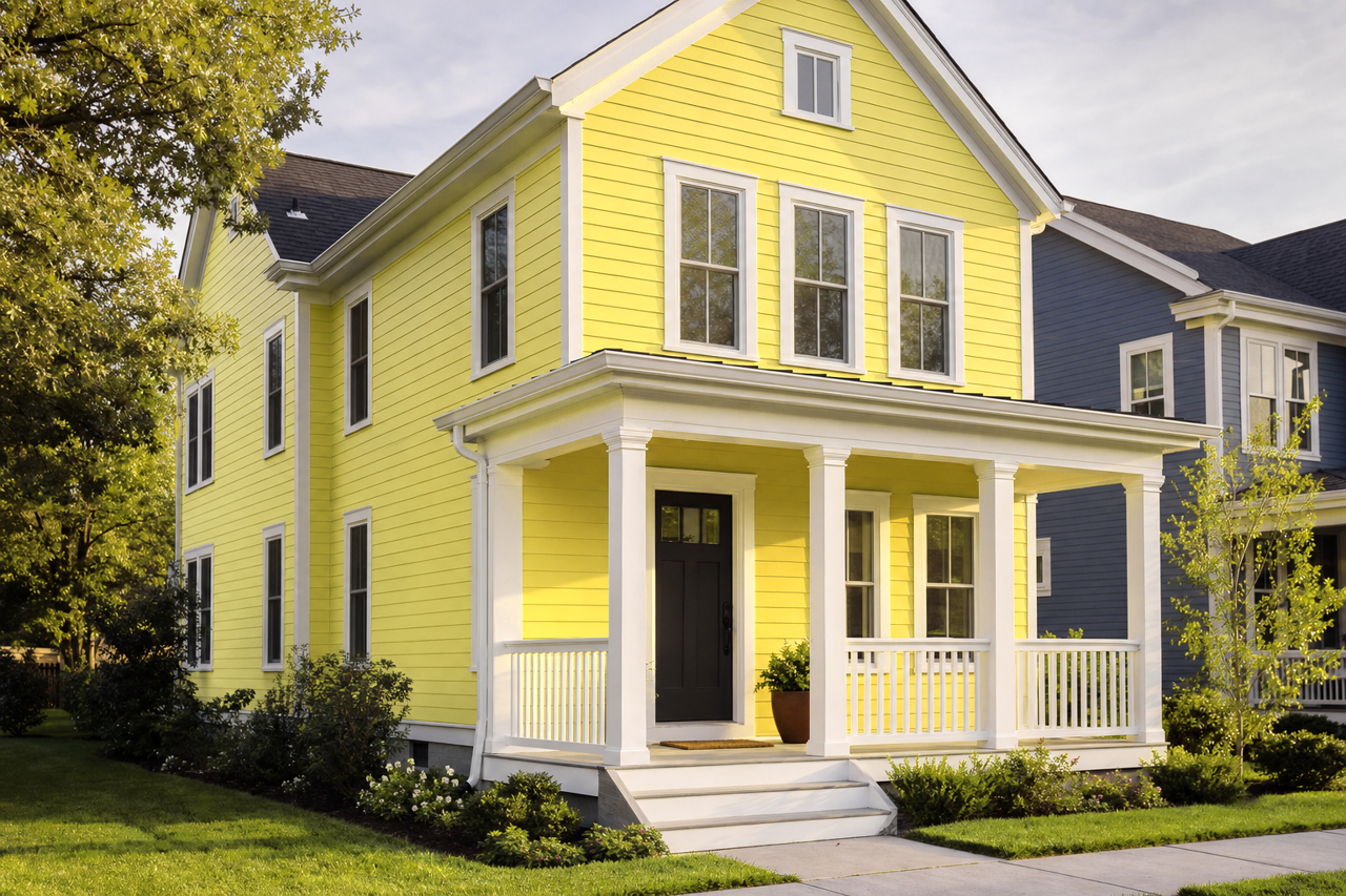 Tangy Dill by Valspar on exterior