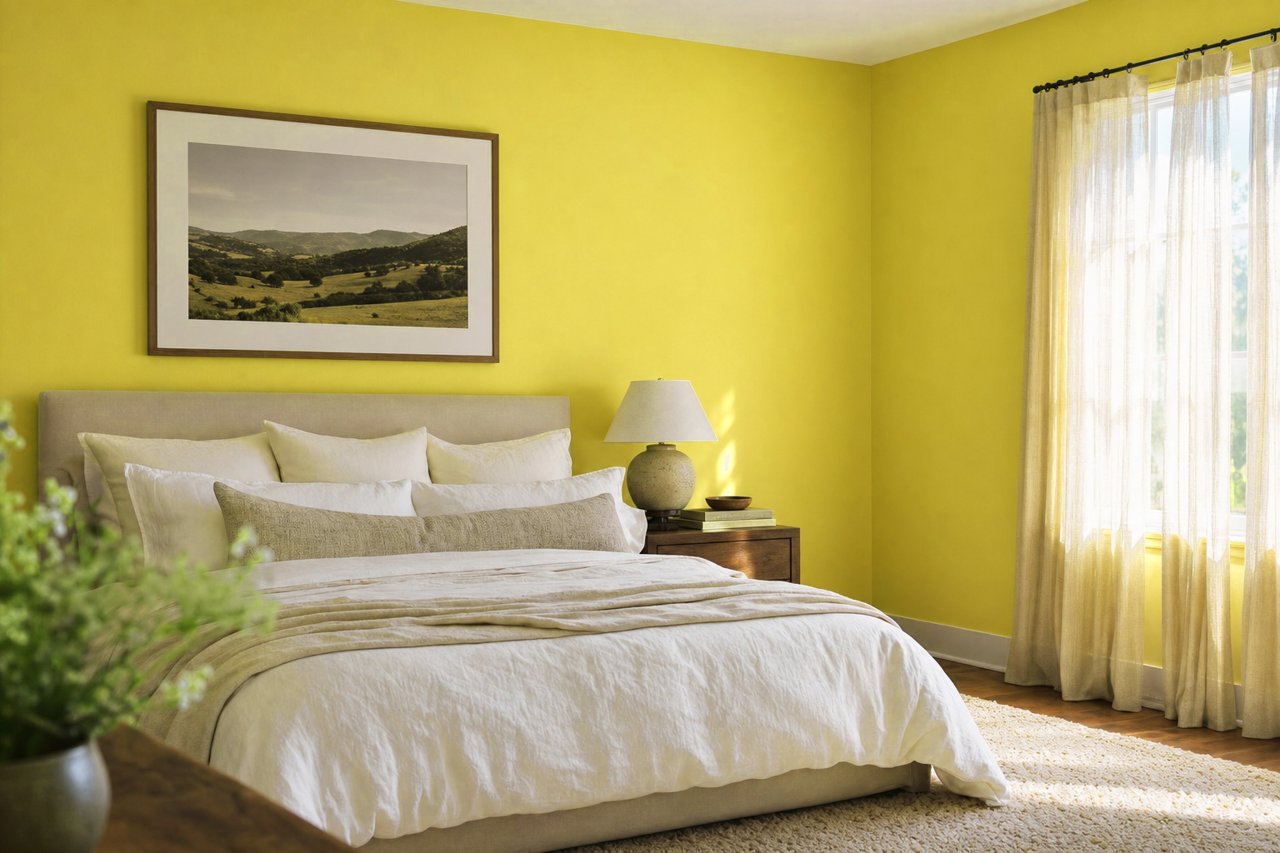Tangy Dill by Valspar on interiors
