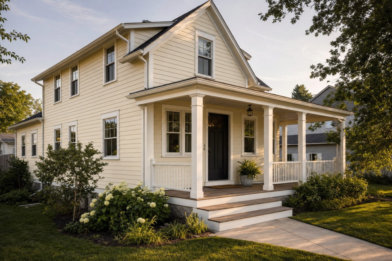 Country Whitewash by Valspar on exterior