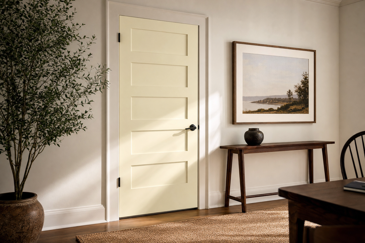 Country Whitewash by Valspar on interior-doors