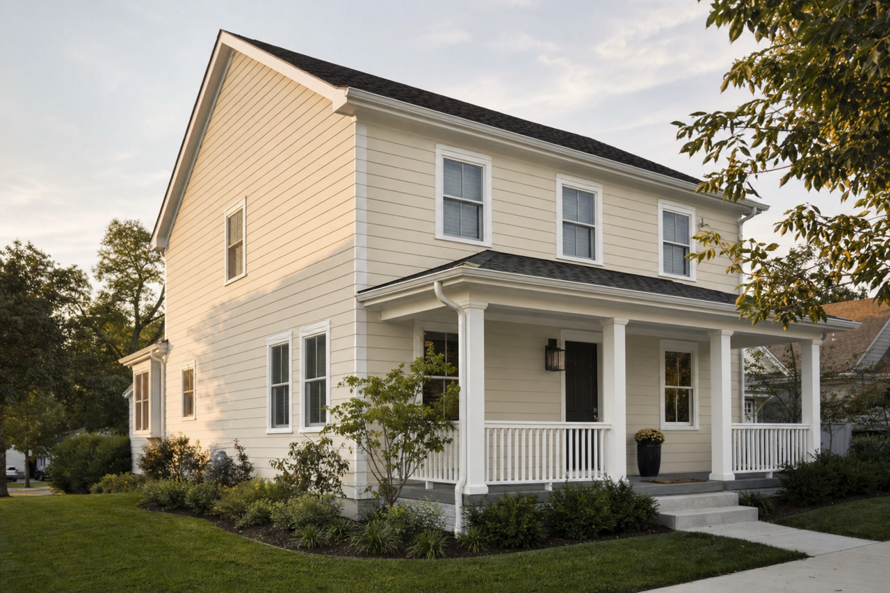 Shoreline Haze by Valspar on exterior