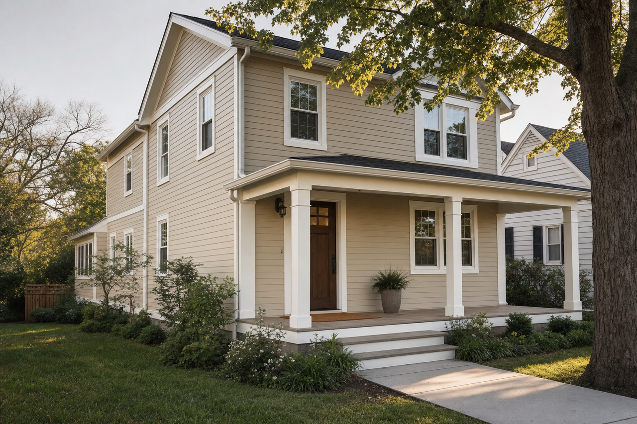Soft Stones by Valspar on exterior
