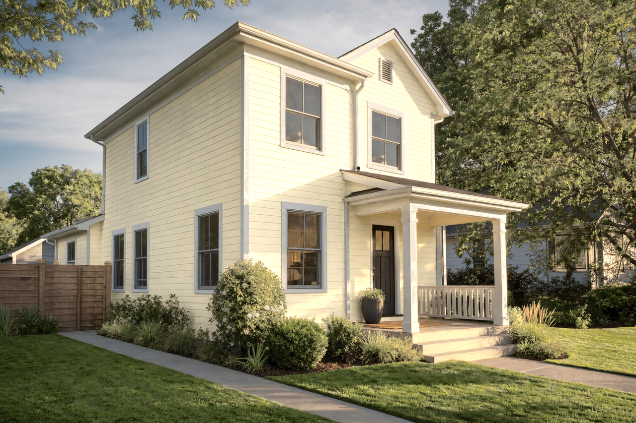 Heart of Palm by Valspar on exterior