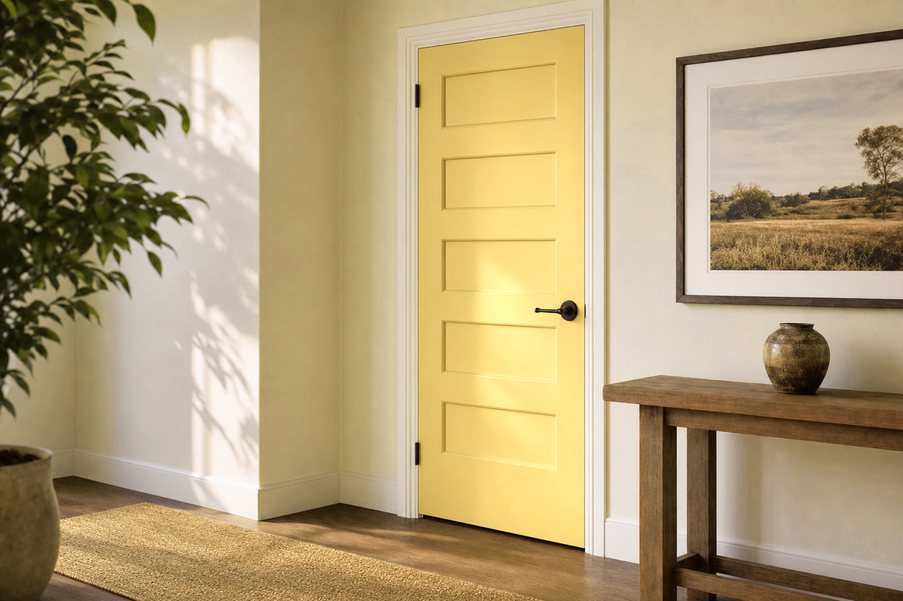Crushed Cumin by Valspar on interior-doors