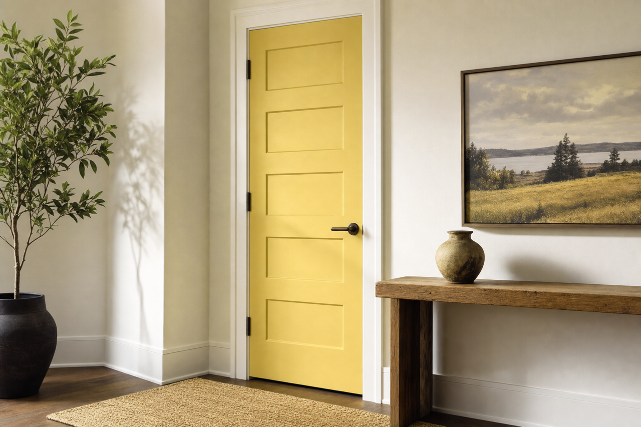 Greek Tapenade by Valspar on interior-doors