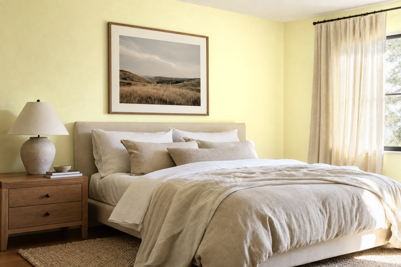 Lime Ice by Valspar on interiors
