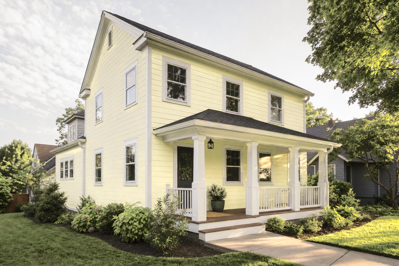 Gleeful by Valspar on exterior