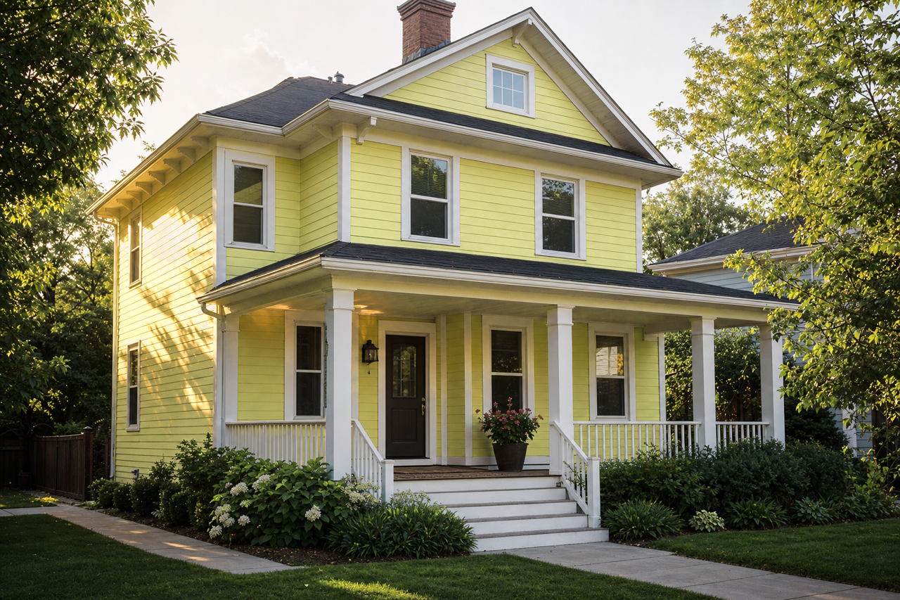 Green Tea by Valspar on exterior