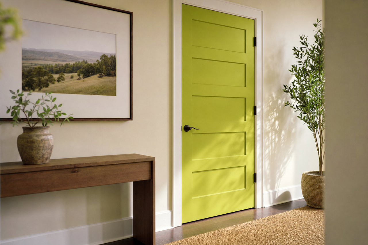 Asparagus by Valspar on interior-doors