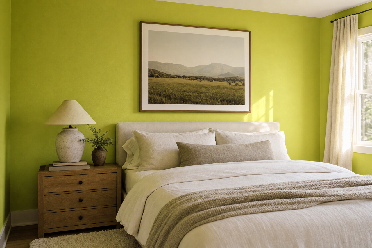 Asparagus by Valspar on interiors