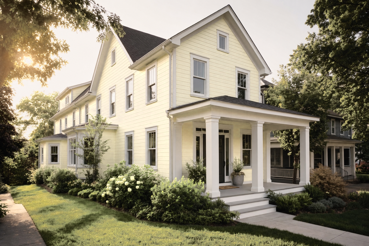 Lime Kiss by Valspar on exterior