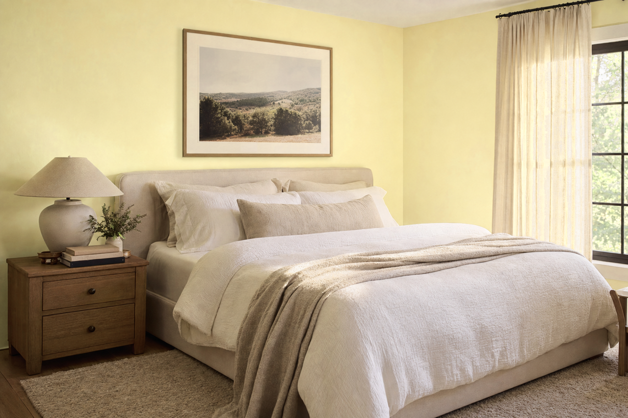 Lime Kiss by Valspar on interiors