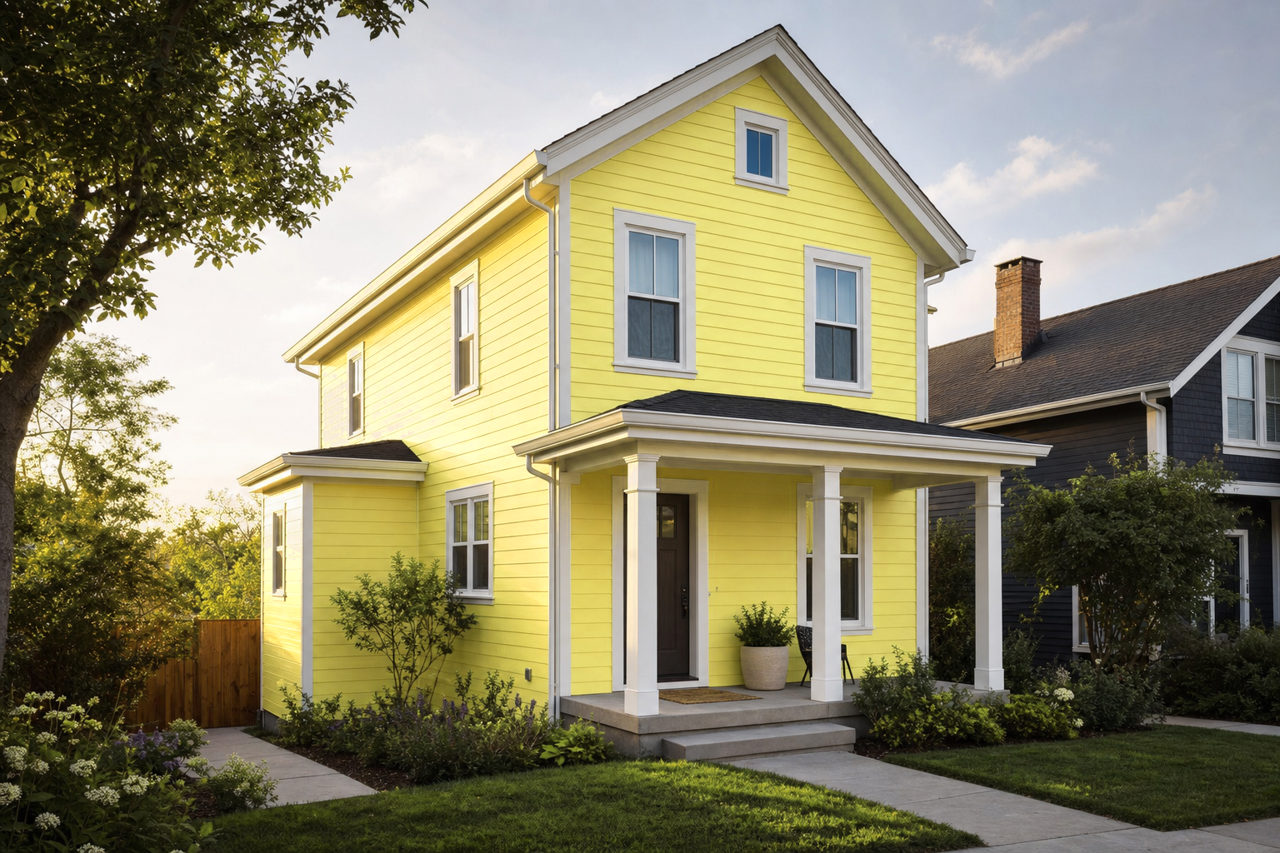 Citrus Tickle by Valspar on exterior