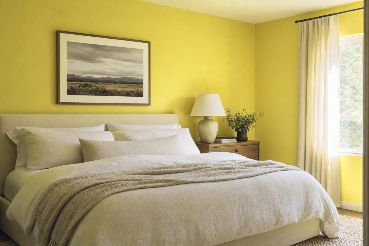 Citrus Tickle by Valspar on interiors