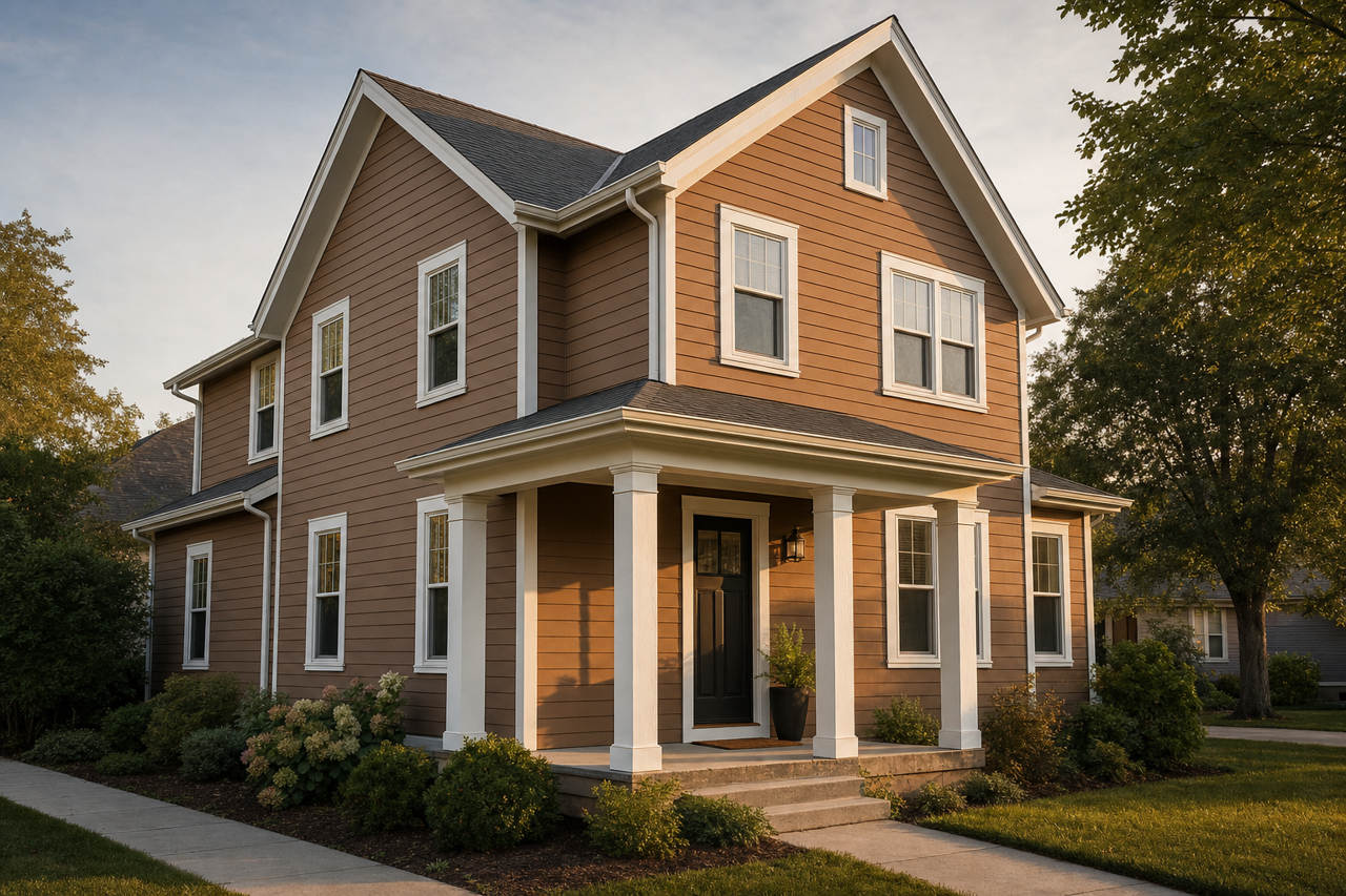 Harvest Brown by Valspar on exterior