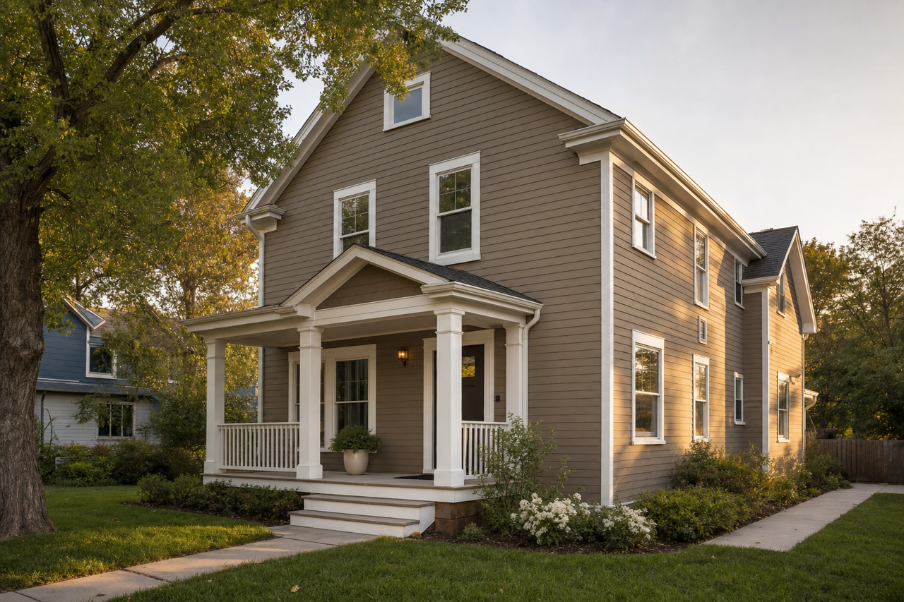 Moss Mulch by Valspar on exterior