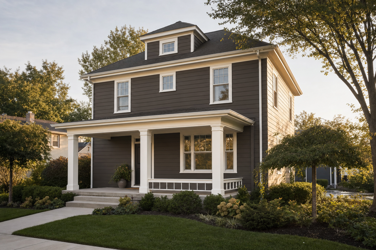 Deep Earth by Valspar on exterior