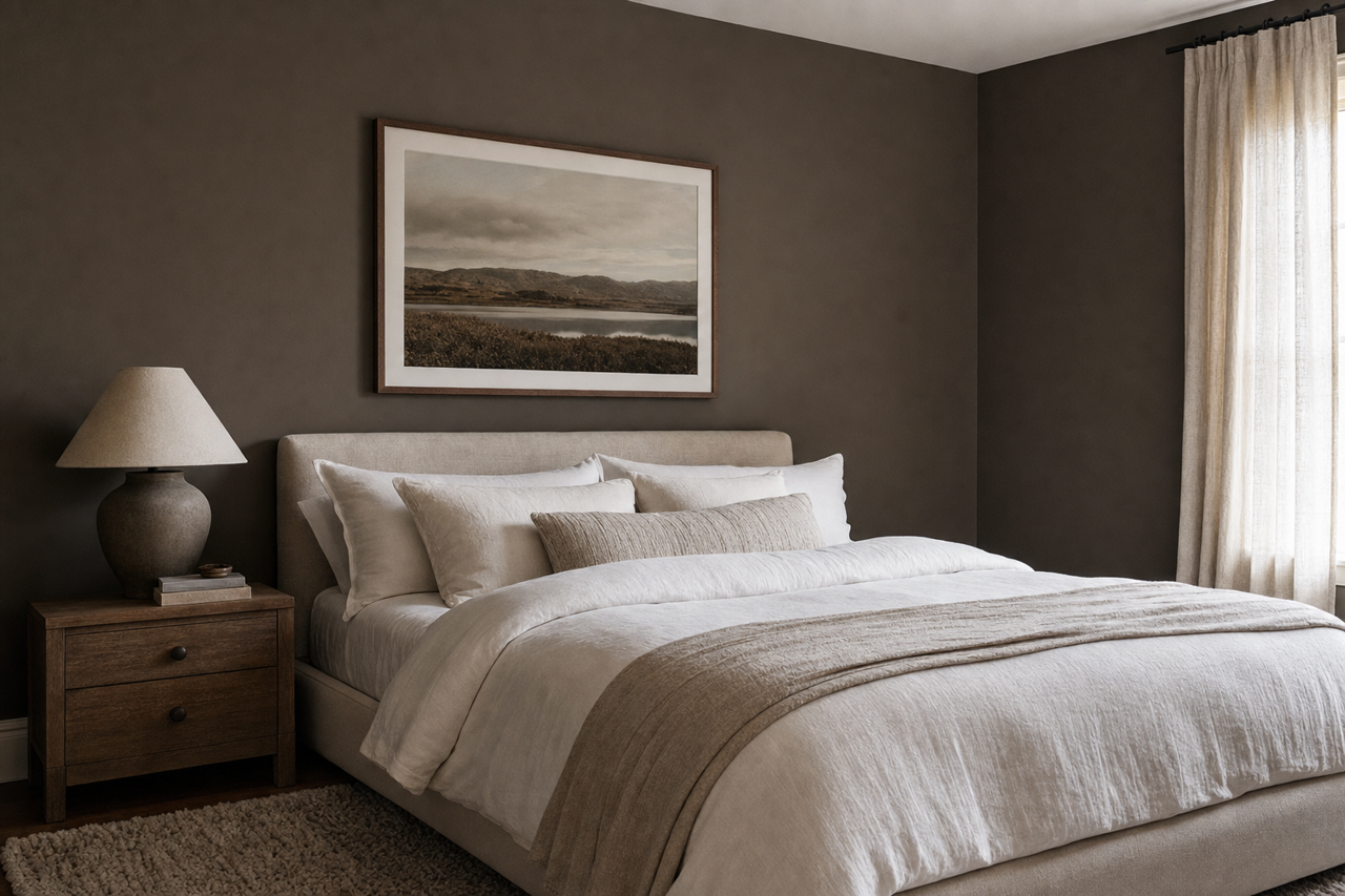 Deep Earth by Valspar on interiors
