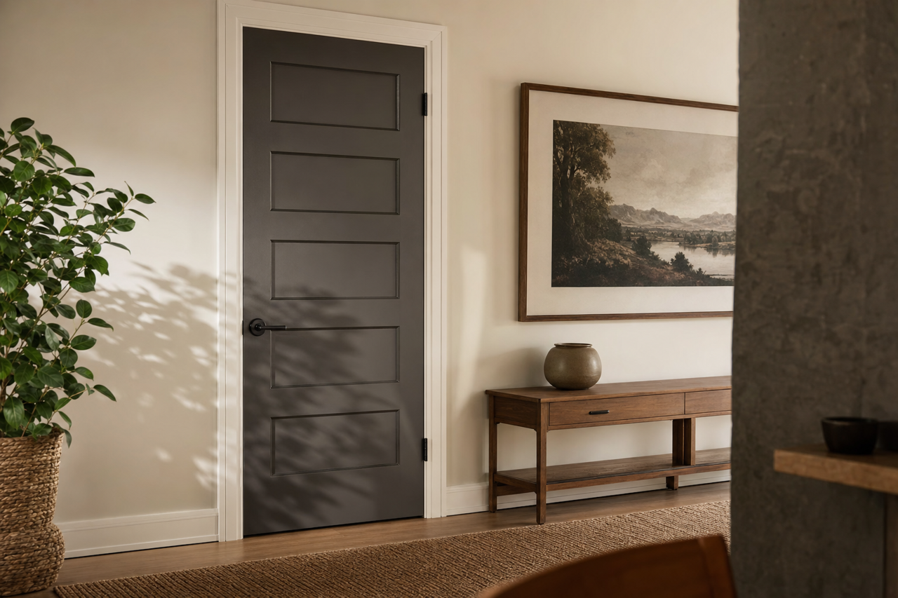 Fired Earth by Valspar on interior-doors