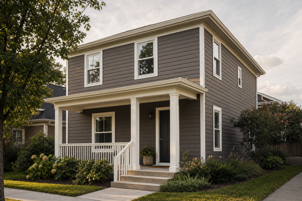 Burnt Tile by Valspar on exterior