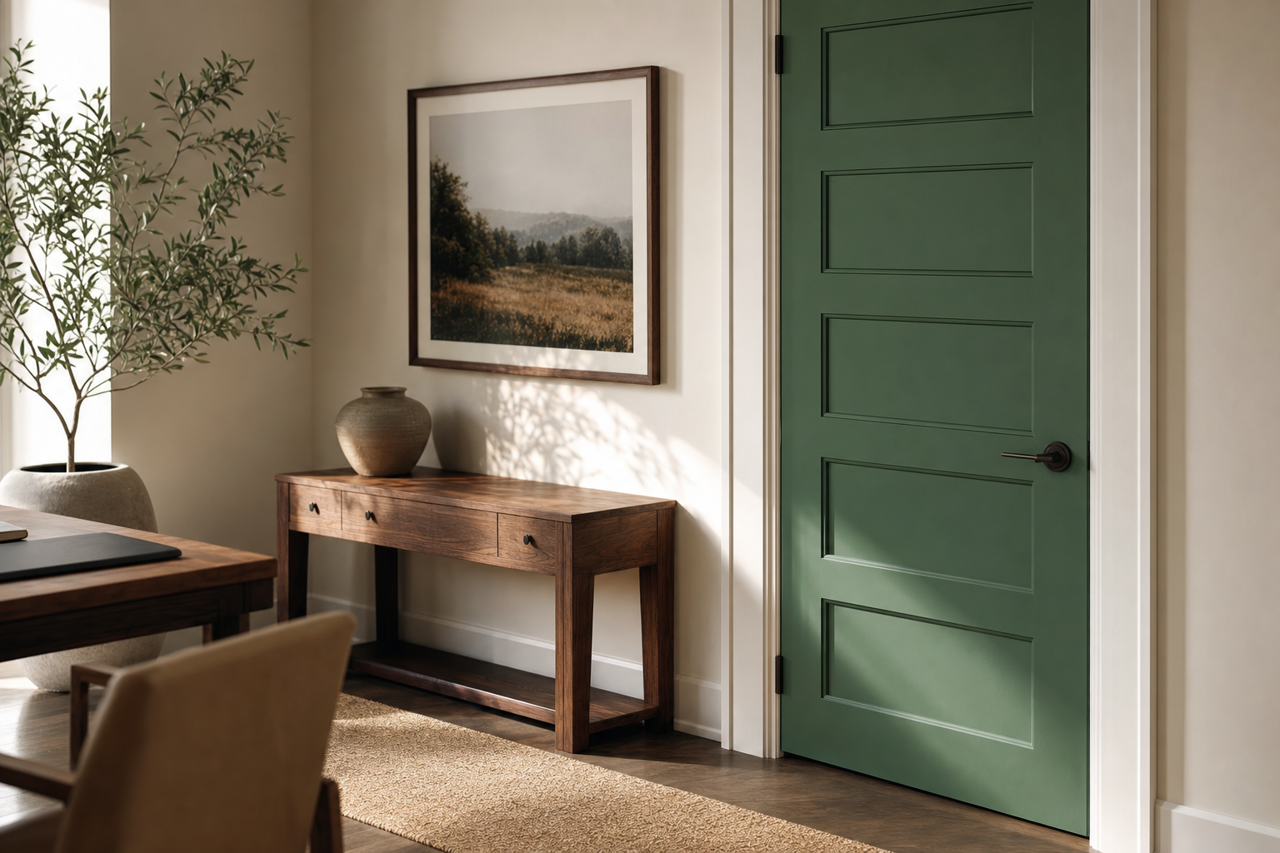 Four-Leaf Clover by Valspar on interior-doors