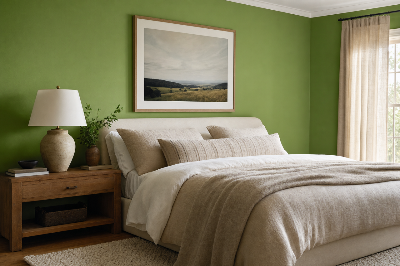 Lime Candy by Valspar on interiors
