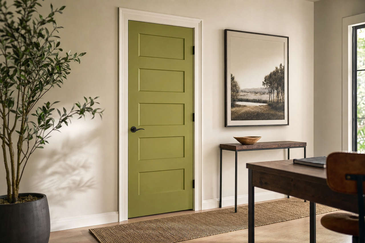 Shallow Valley by Valspar on interior-doors