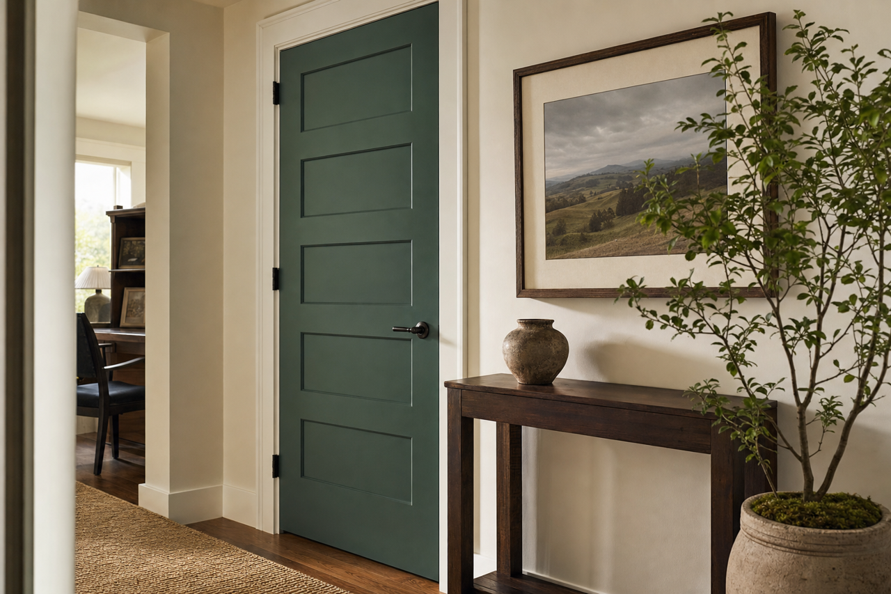 Gondola Ride by Benjamin Moore on interior-doors