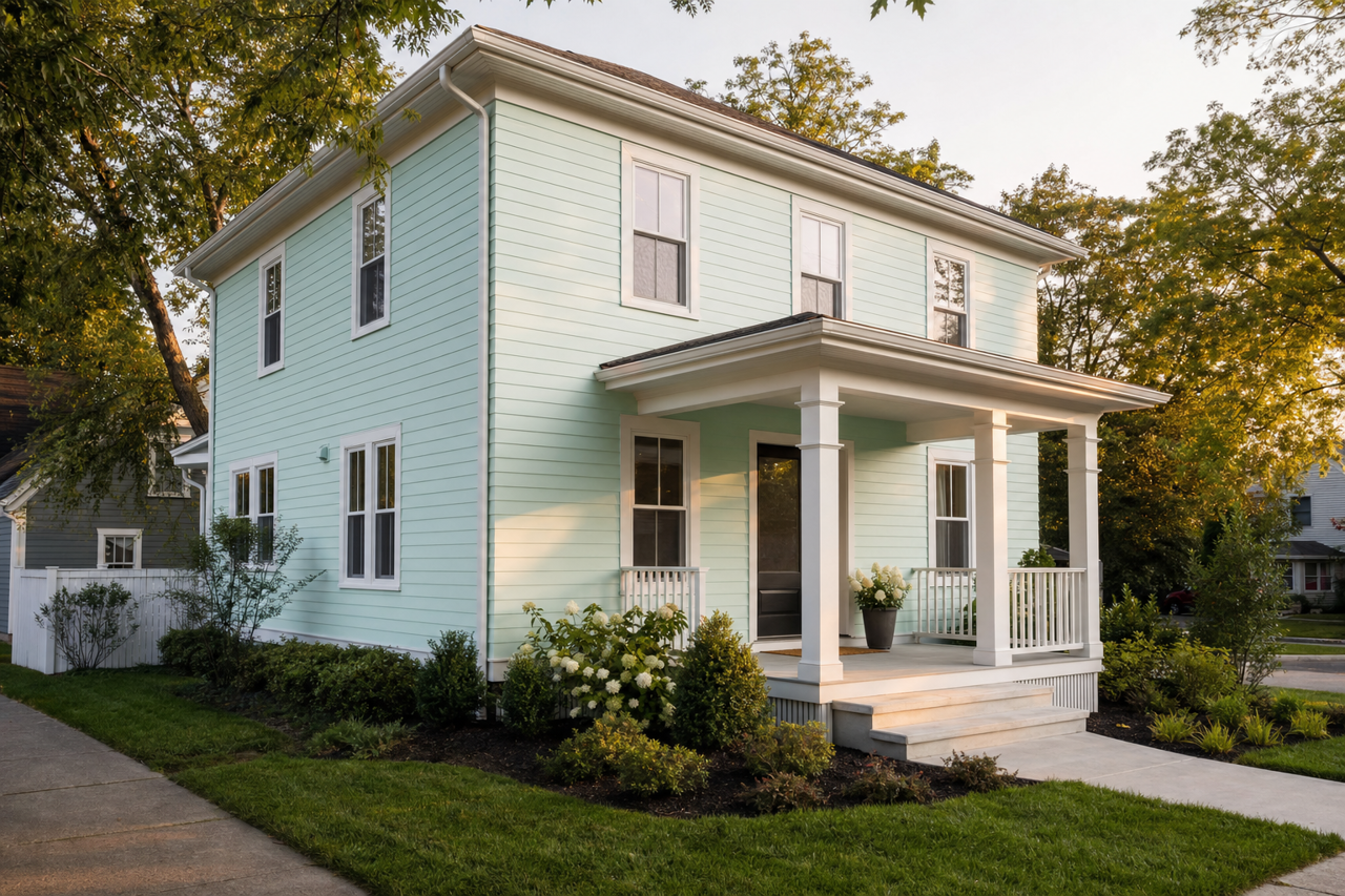 Spring Breeze by Benjamin Moore on exterior