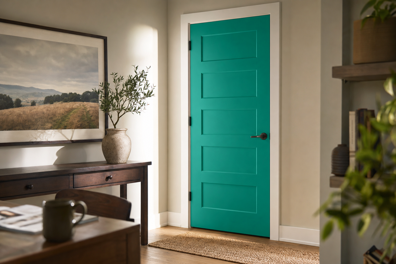 Erin by Benjamin Moore on interior-doors