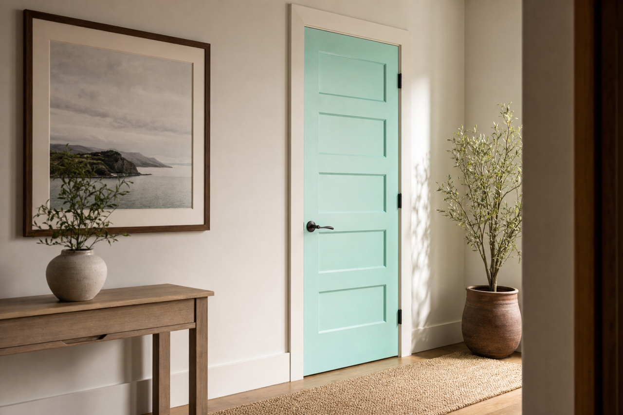 Hills by Benjamin Moore on interior-doors