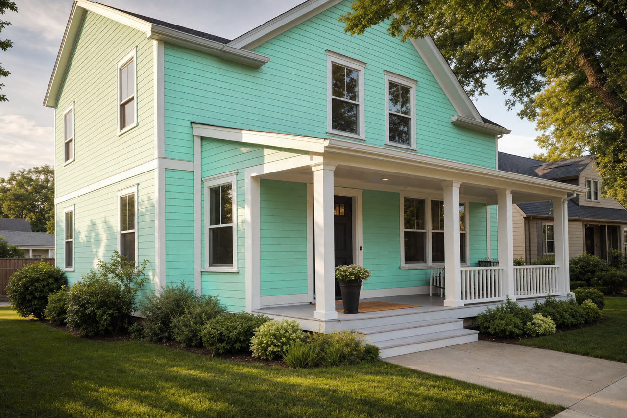 Fresh by Benjamin Moore on exterior