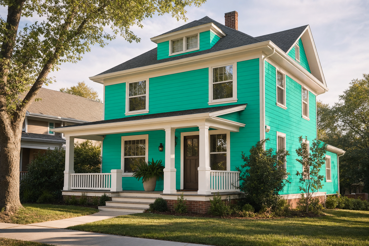 Mayan by Benjamin Moore on exterior