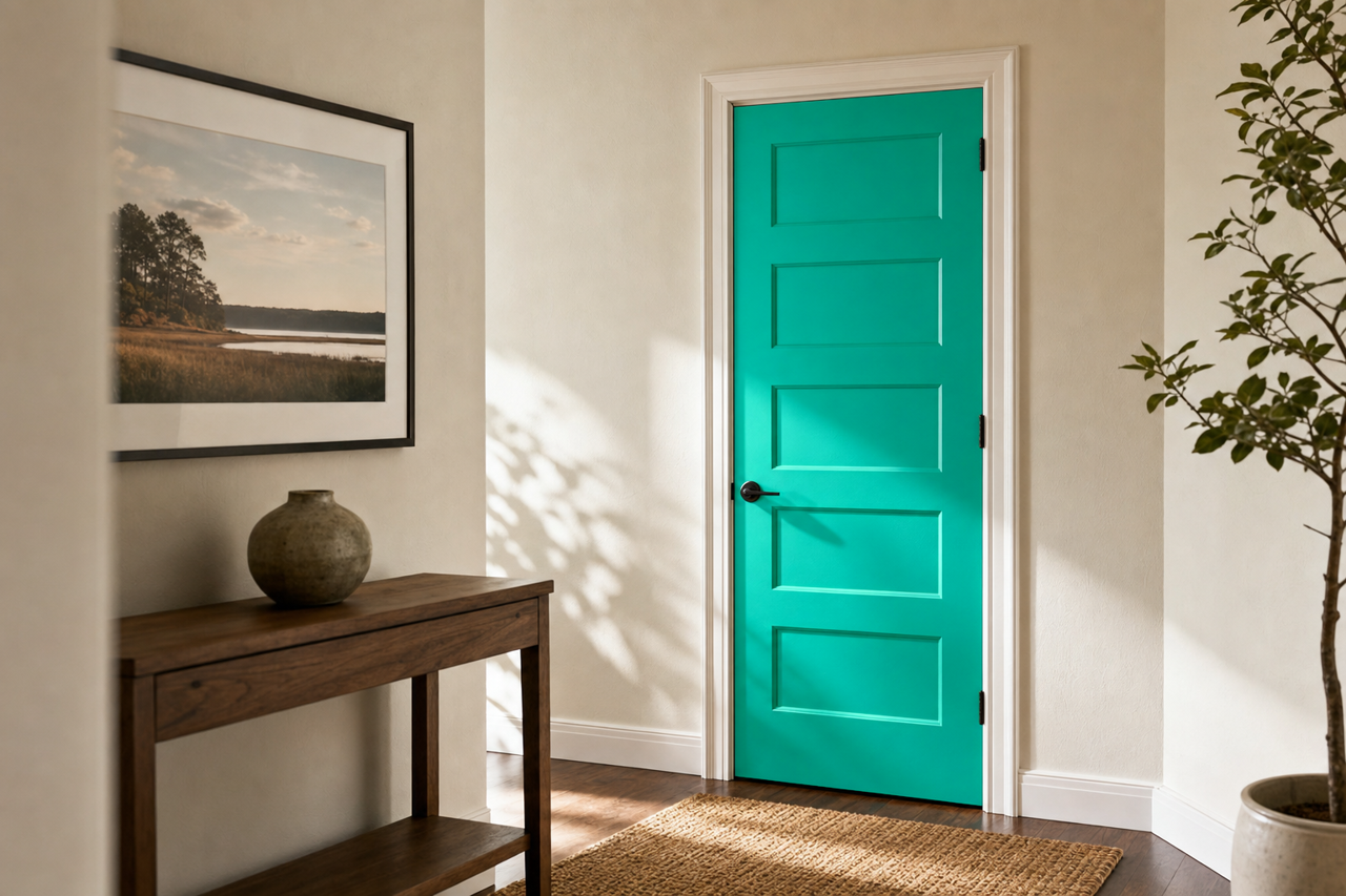 Mayan by Benjamin Moore on interior-doors