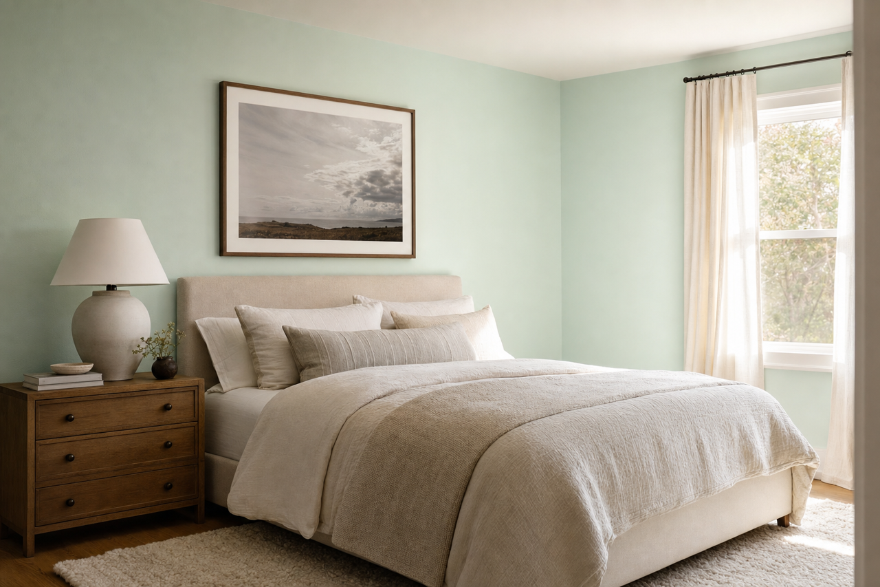 Robin's Nest by Benjamin Moore on interiors