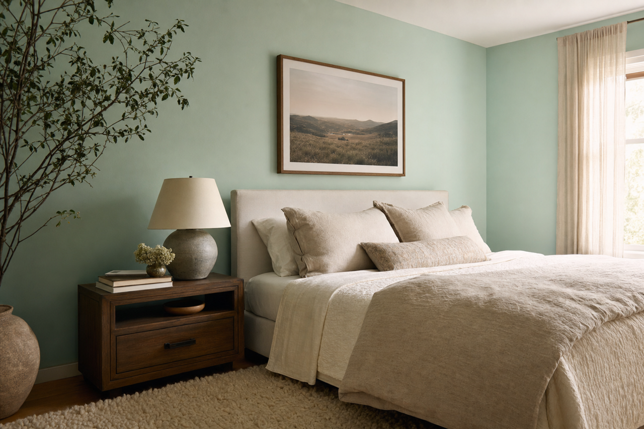 Copper Patina by Benjamin Moore on interiors