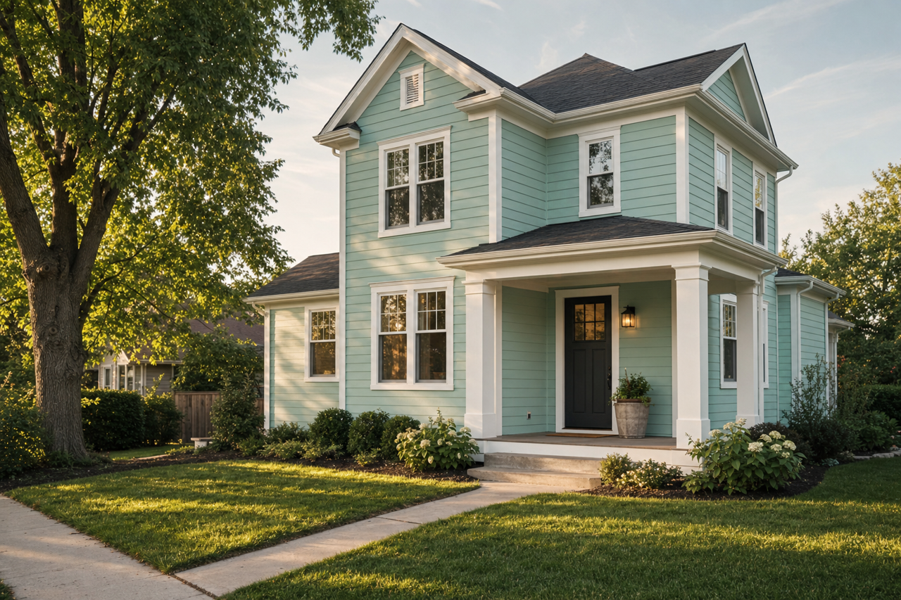 Key by Benjamin Moore on exterior