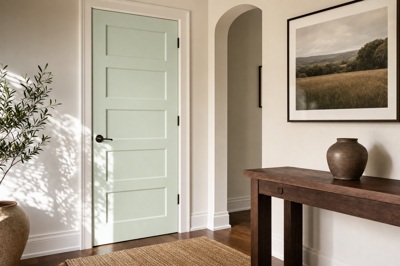 Bath by Benjamin Moore on interior-doors