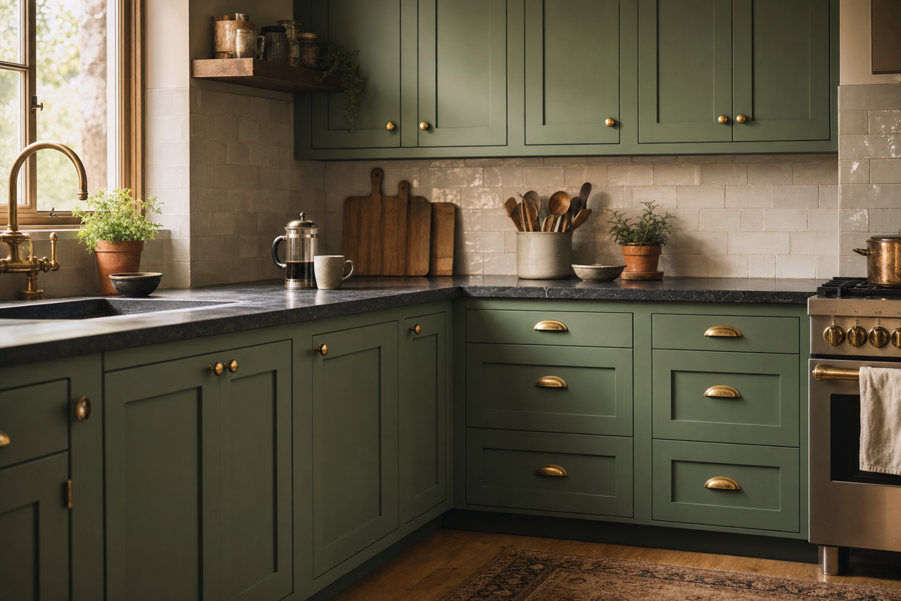 Martha's by Benjamin Moore on cabinets