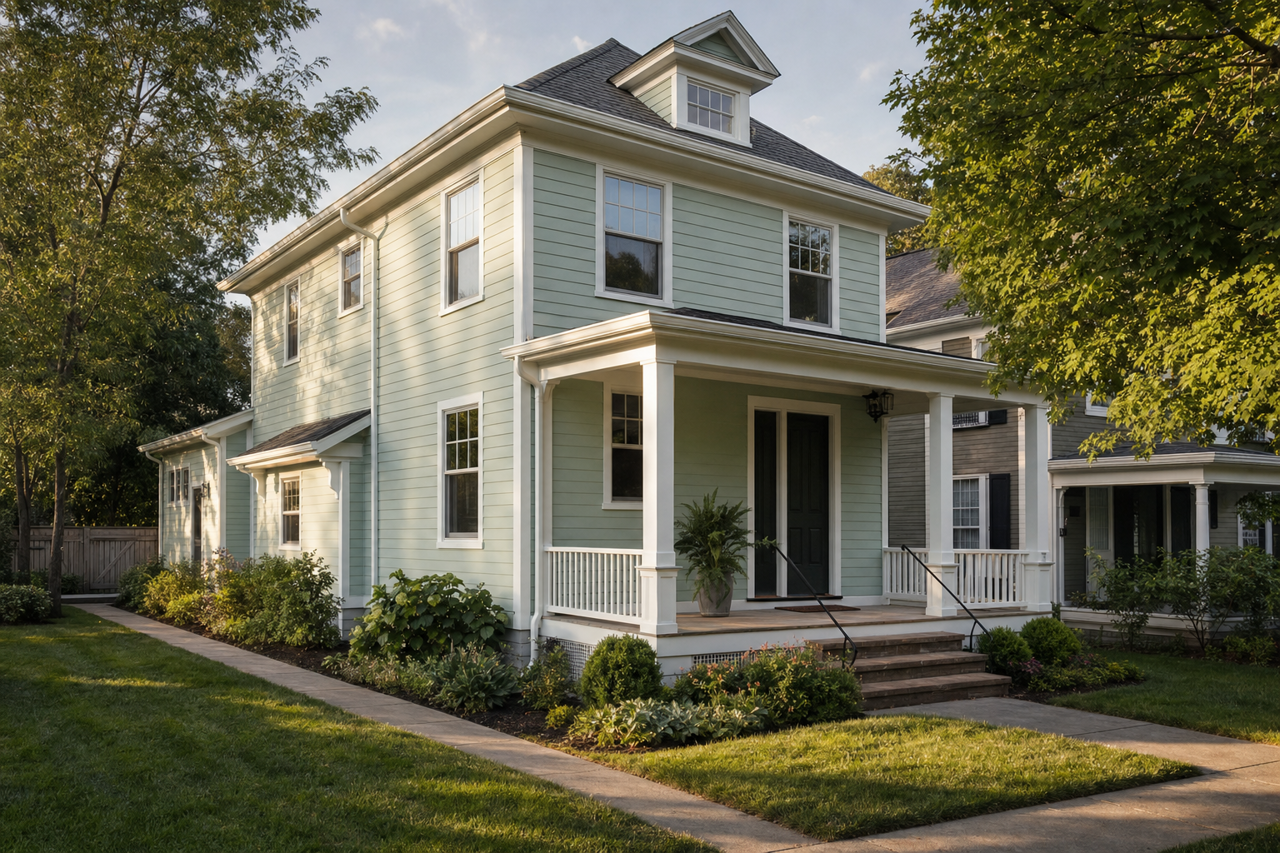 Bridal Bouquet by Benjamin Moore on exterior