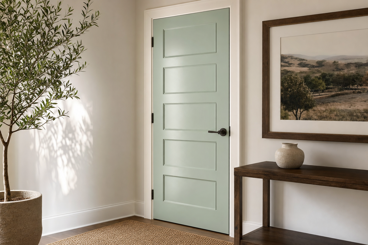 Bridal Bouquet by Benjamin Moore on interior-doors