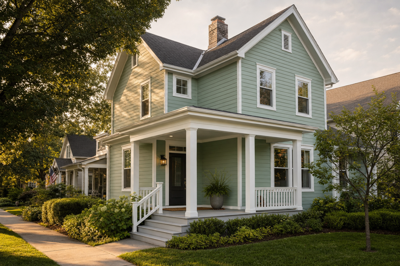 Appalachian by Benjamin Moore on exterior