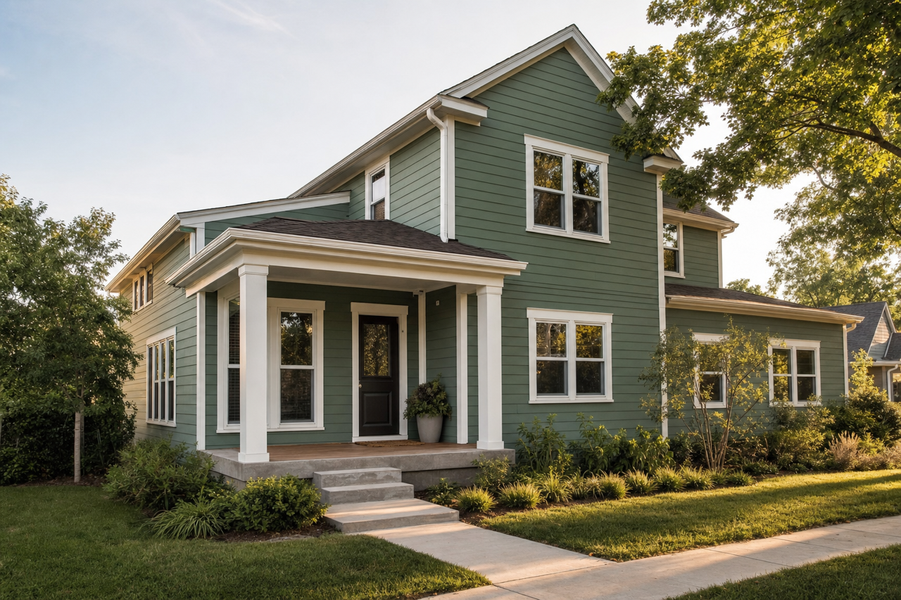 Willow Grove by Benjamin Moore on exterior