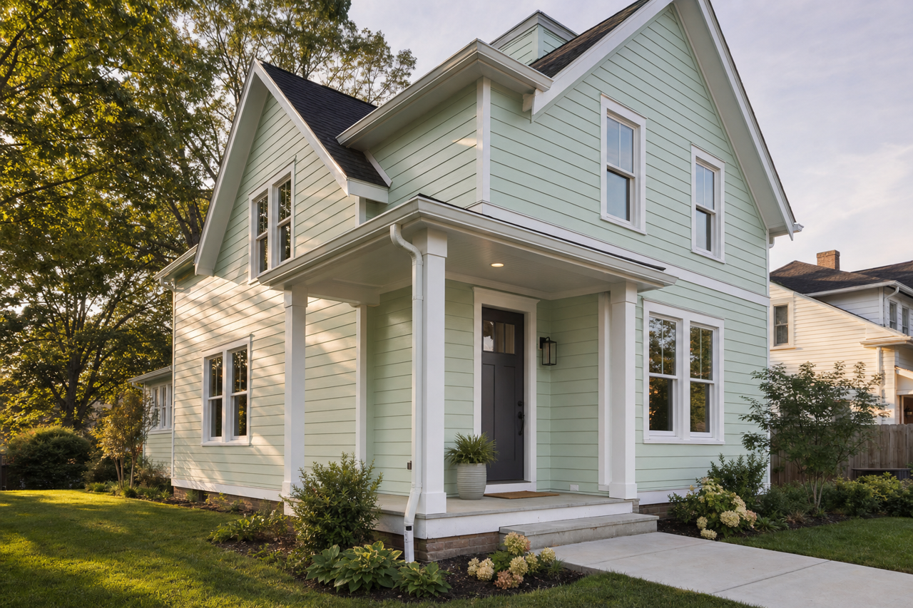 Pure by Benjamin Moore on exterior