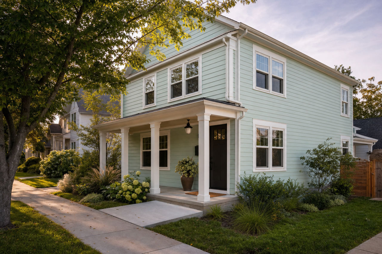 Let by Benjamin Moore on exterior