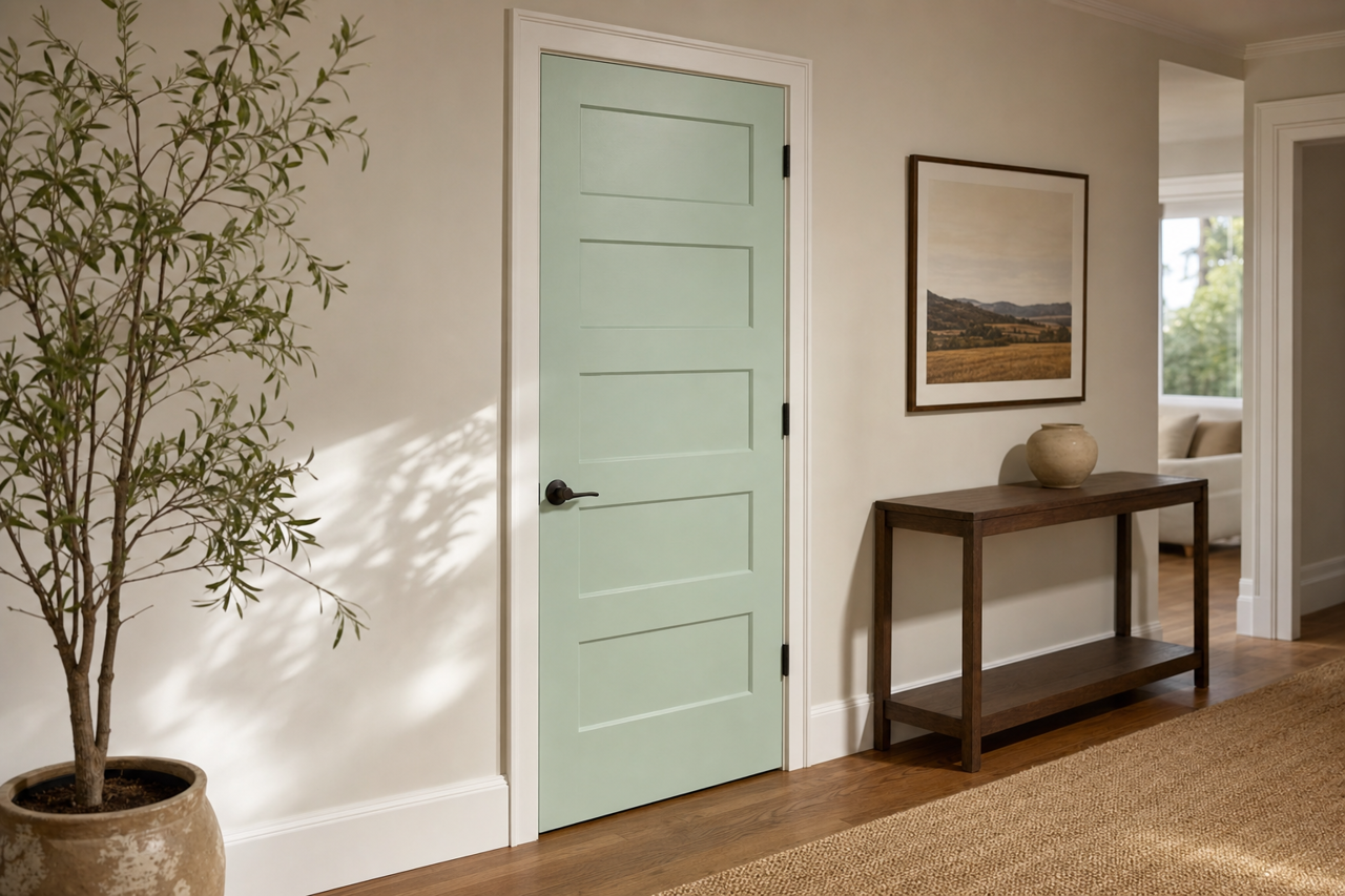 Let by Benjamin Moore on interior-doors