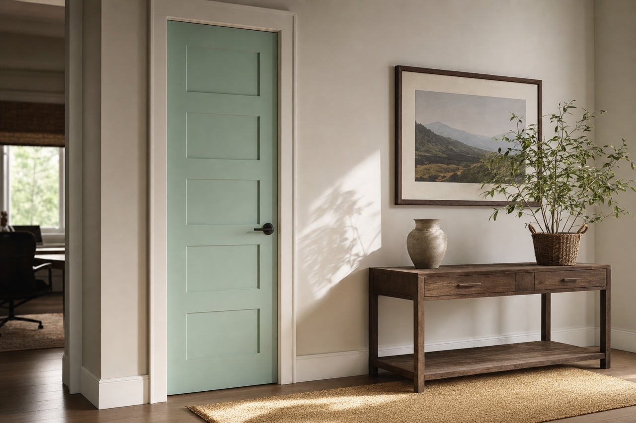 Dreamcatcher by Benjamin Moore on interior-doors